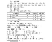 2023年河北省高職單招考試十類 和高職單招對口電子電工類、對口計算機類 文化素質（數學）考試大綱